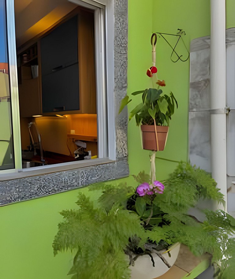 Casa com ar condicionado com rede.