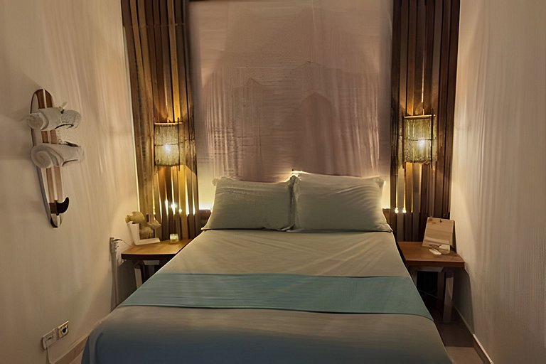 Casa com ar condicionado com rede.