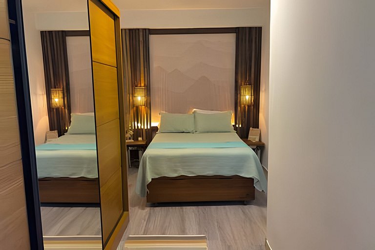 Casa com ar condicionado com rede.