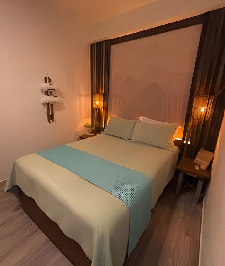 Casa com ar condicionado com rede.