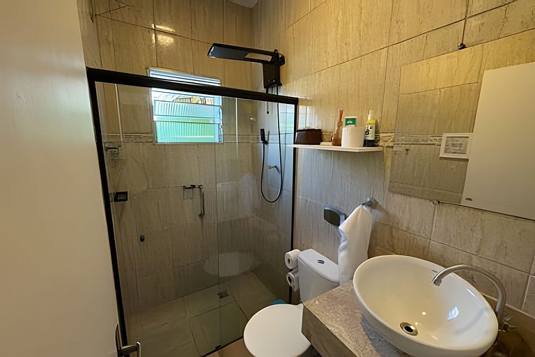 Casa com ar condicionado com rede.