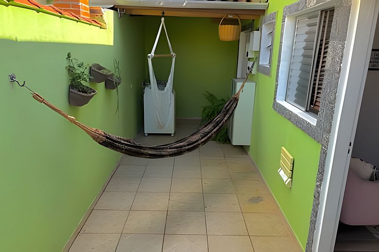 Casa com ar condicionado com rede.